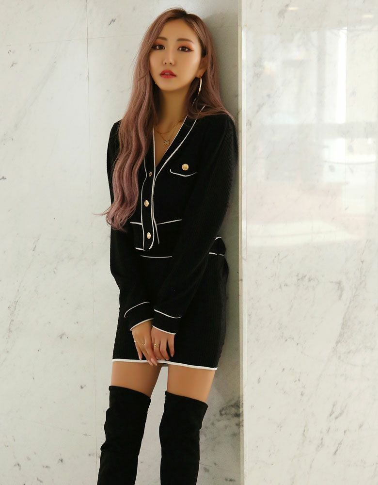 バイカラーセットアップ【ちゃんかお着用】grady | レディースギャル