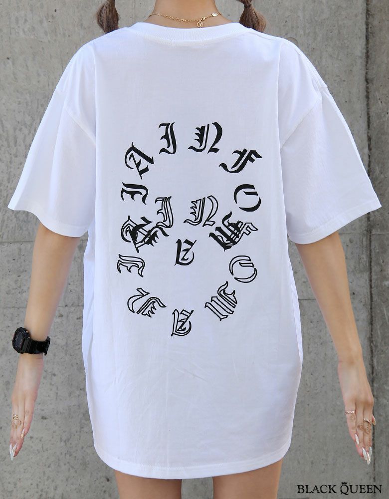 メール便対応】英字プリントBIGTシャツ【ちゃんかお / AMI着用】grady