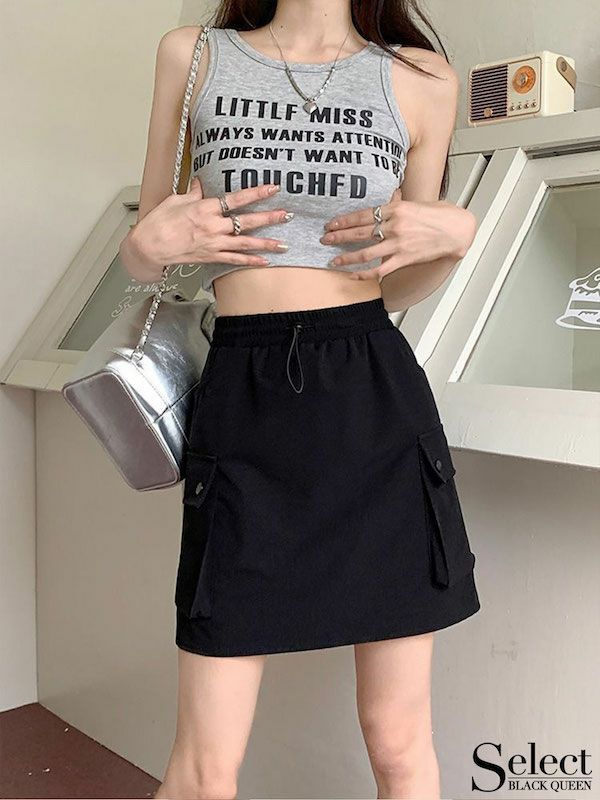 サイドポケットミニスカート | レディースギャルファッション通販