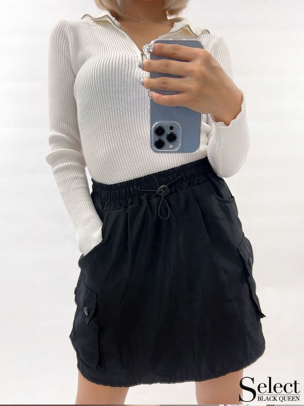サイドポケットミニスカート | レディースギャルファッション通販