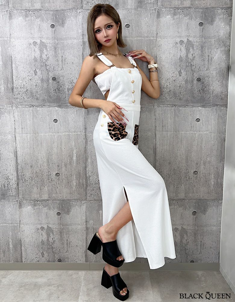 アニマル柄サロペットスカート | レディースギャルファッション通販