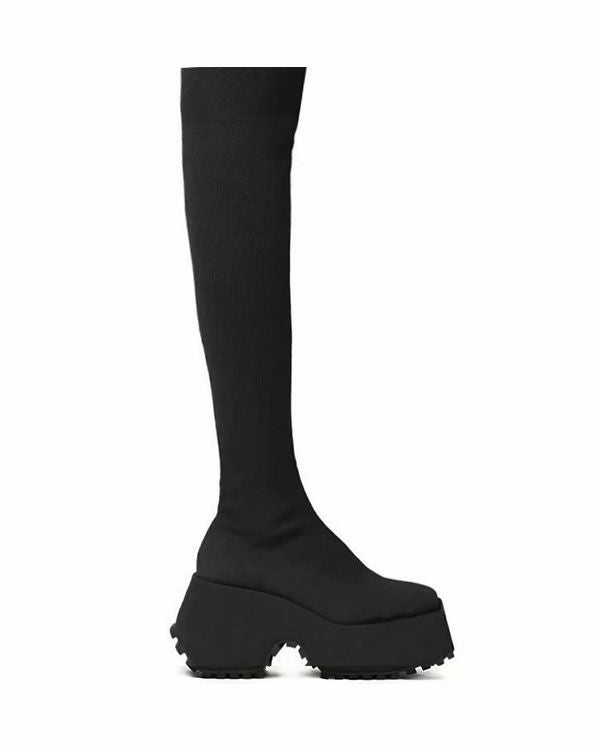 Boots Platform knee high boots
