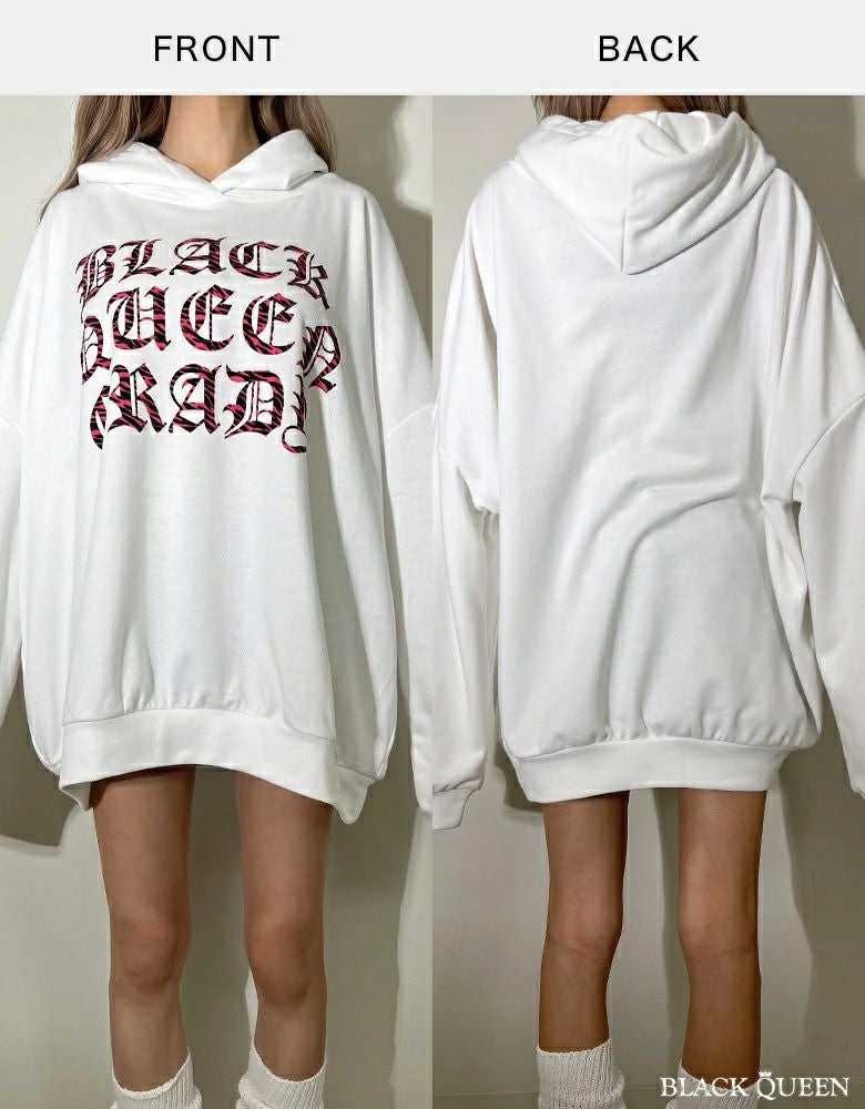 ゼブラロゴパーカー | レディースギャルファッション通販BLACKQUEEN