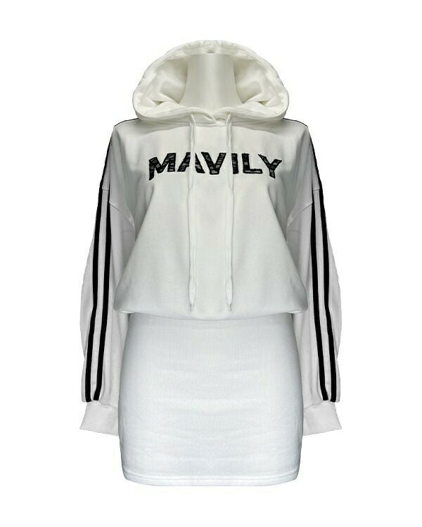 lace logo dress