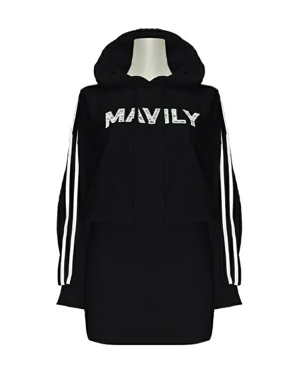 lace logo dress