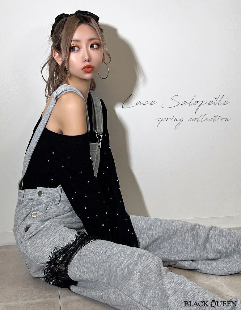 レースドッキングサロペット | レディースギャルファッション通販
