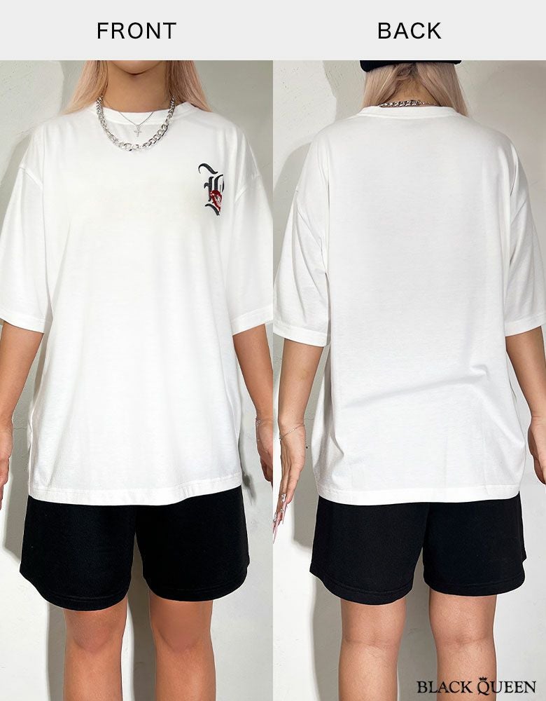 Tシャツ×ハーフパンツセットアップ | レディースギャルファッション