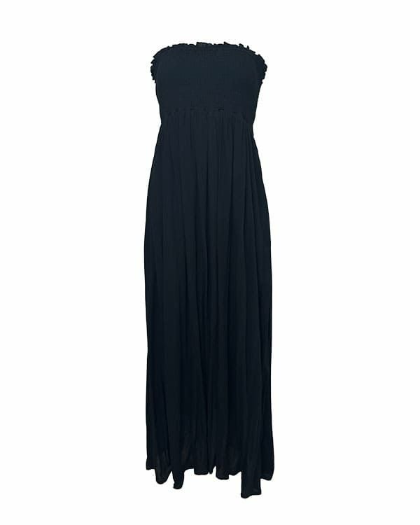 No.1 Shirring Ribbon Bear Maxi Dress