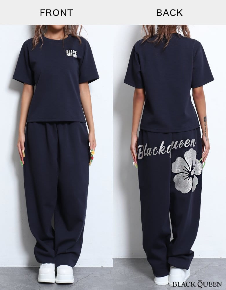 ラメロゴ入りセットアップ | レディースギャルファッション通販