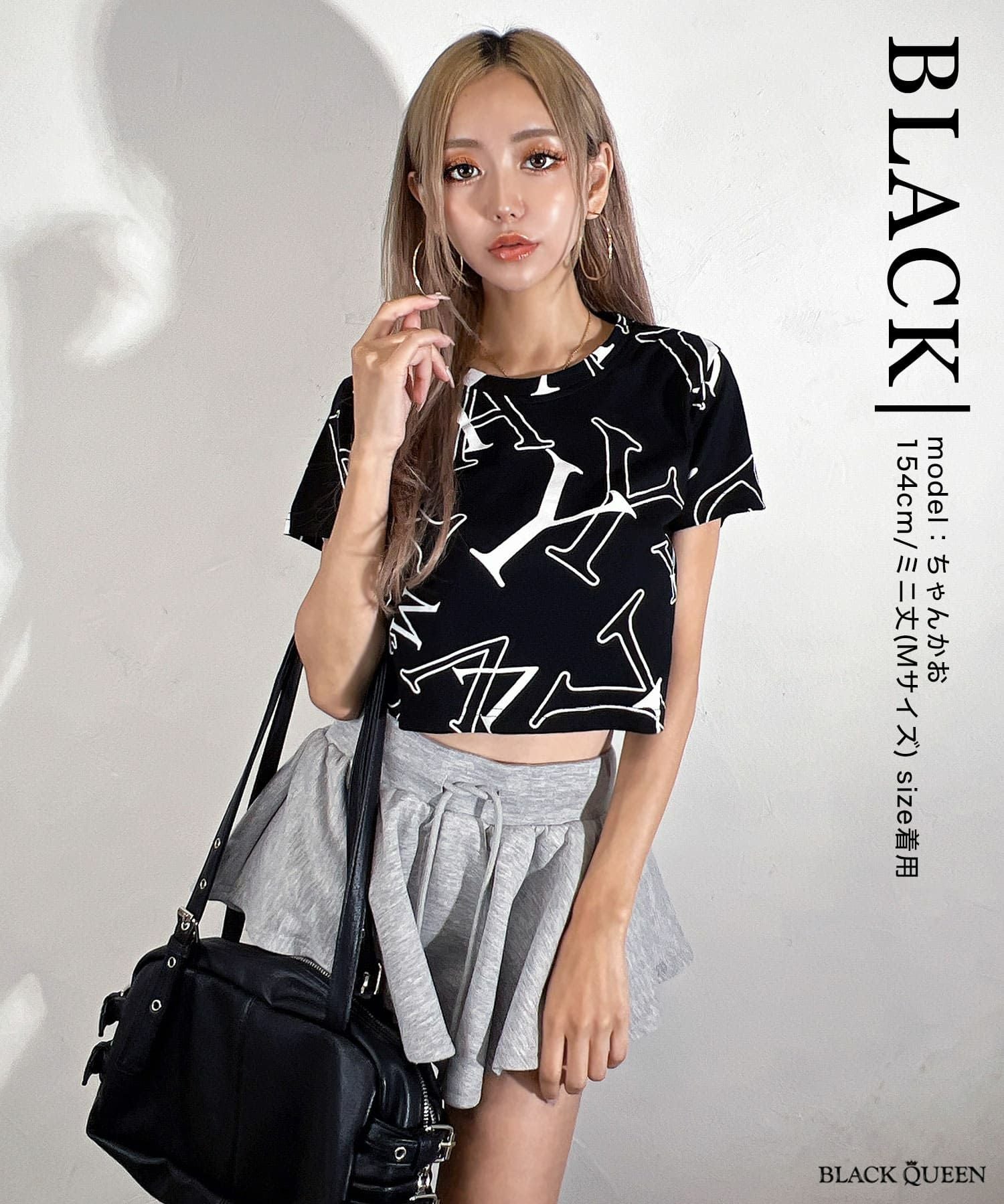 選べる総柄プリントTEE | レディースギャルファッション通販BLACKQUEEN