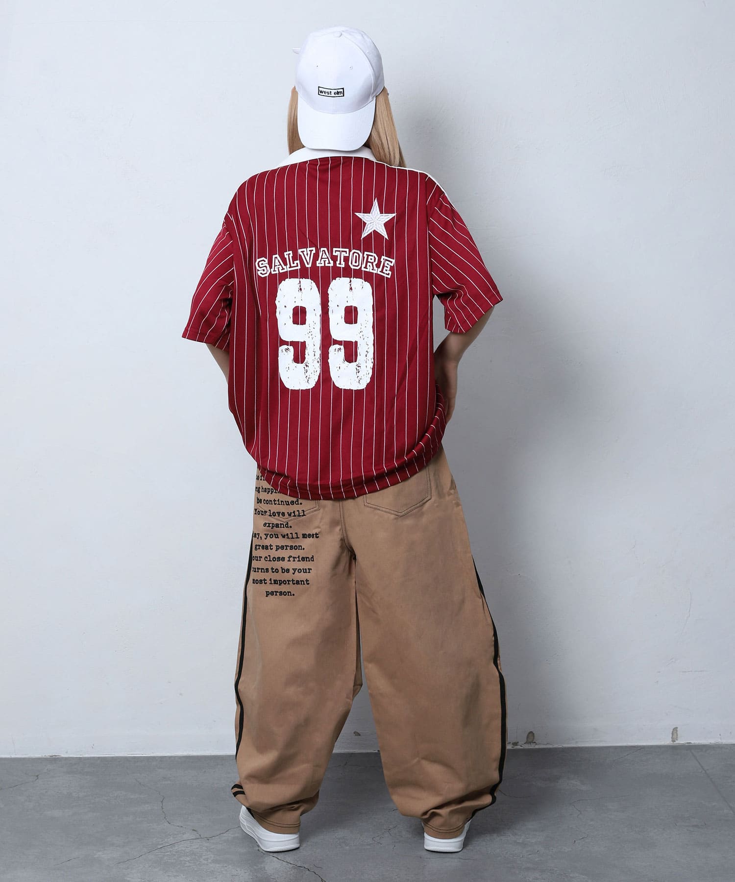 ストライプユニフォームTシャツ | レディースギャルファッション通販