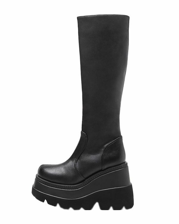 platform long boots