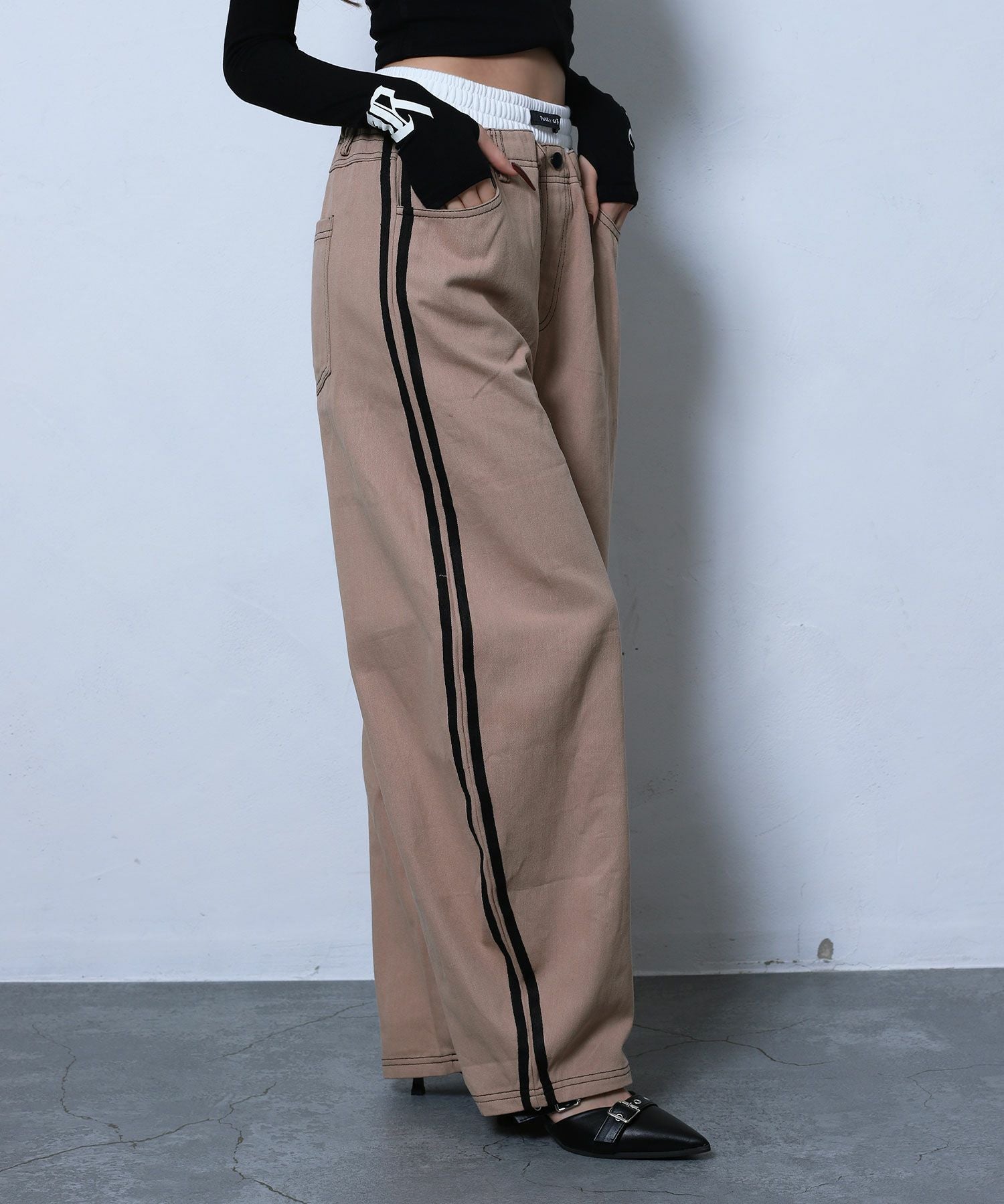 KIKUさんコラボ☆Wウエストカーブパンツ | レディースギャル