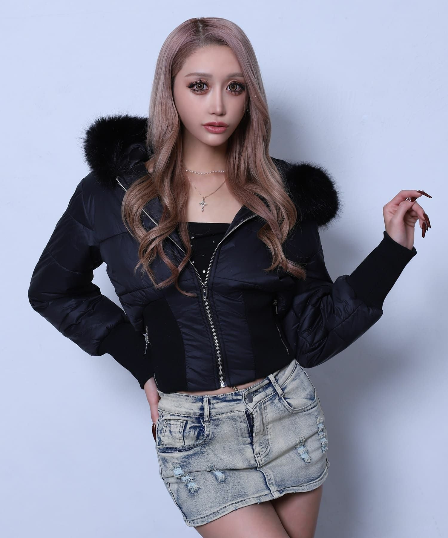 くびれショートダウン | レディースギャルファッション通販BLACKQUEEN