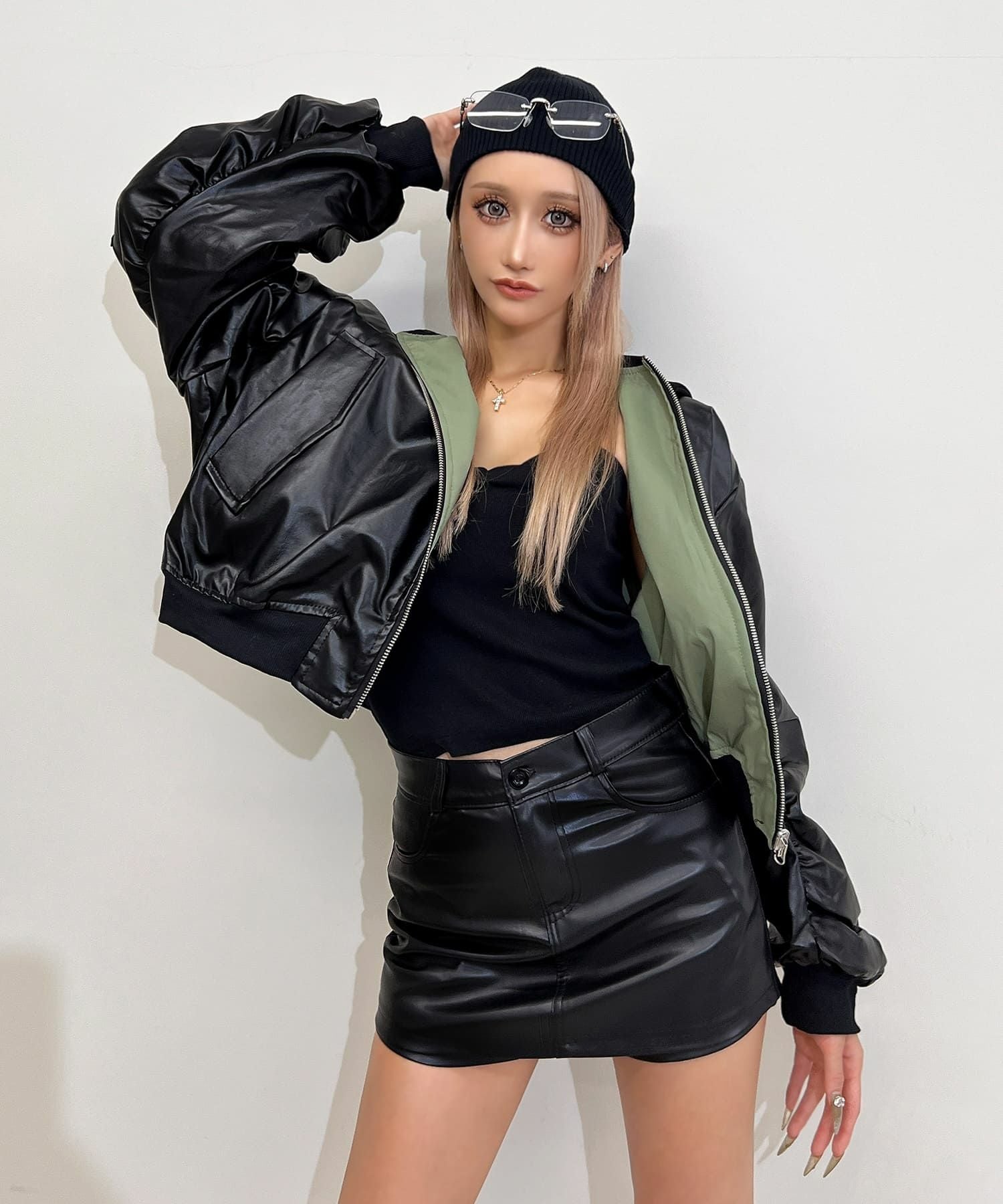 ベーシックレザースカパン | レディースギャルファッション通販