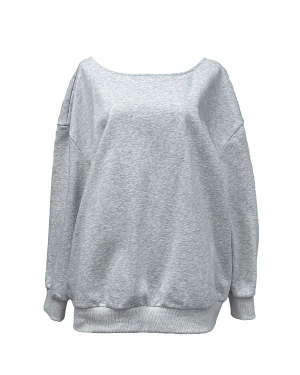 back lace sweat tops