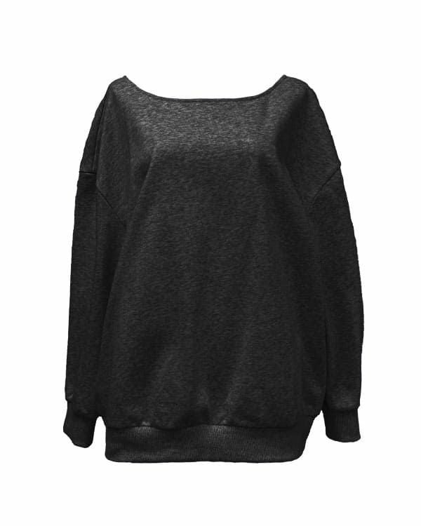 back lace sweat tops