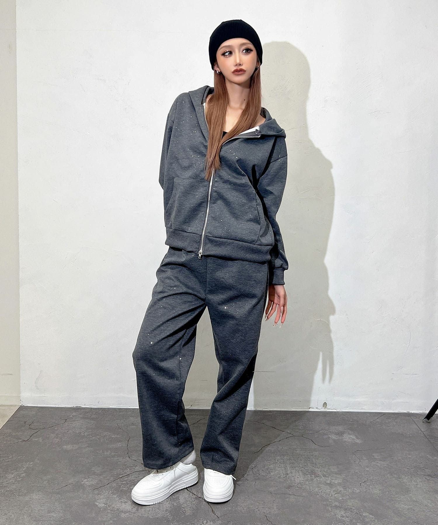 ラメ入りスウェットセットアップ | レディースギャルファッション通販