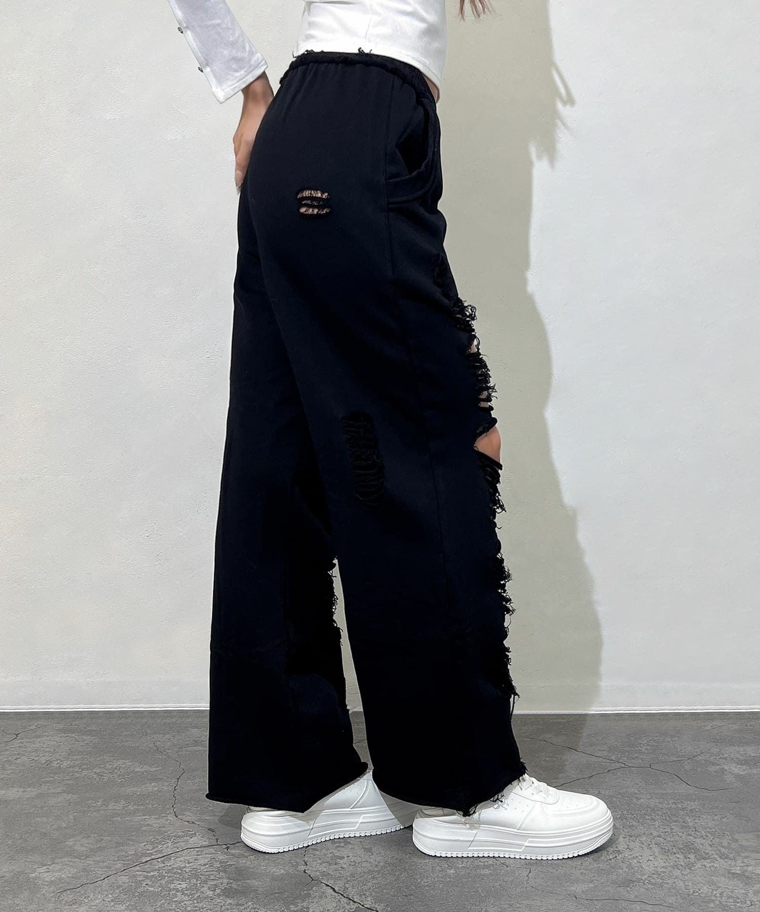 ダメージスウェットパンツ | レディースギャルファッション通販 ダメージスウェットパンツ | レディースギャルファッション通販