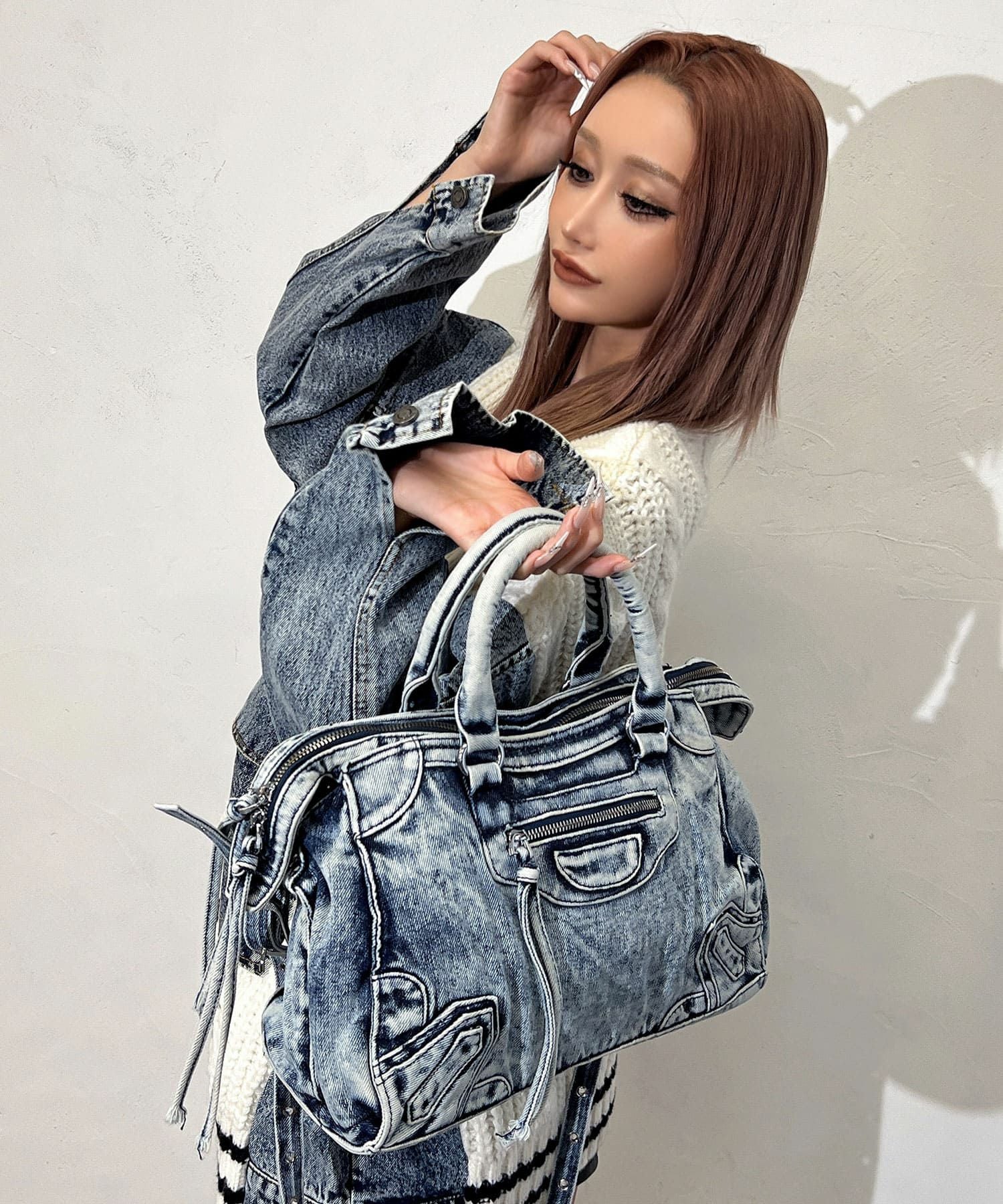 2WAYデニムバッグ | レディースギャルファッション通販BLACKQUEEN