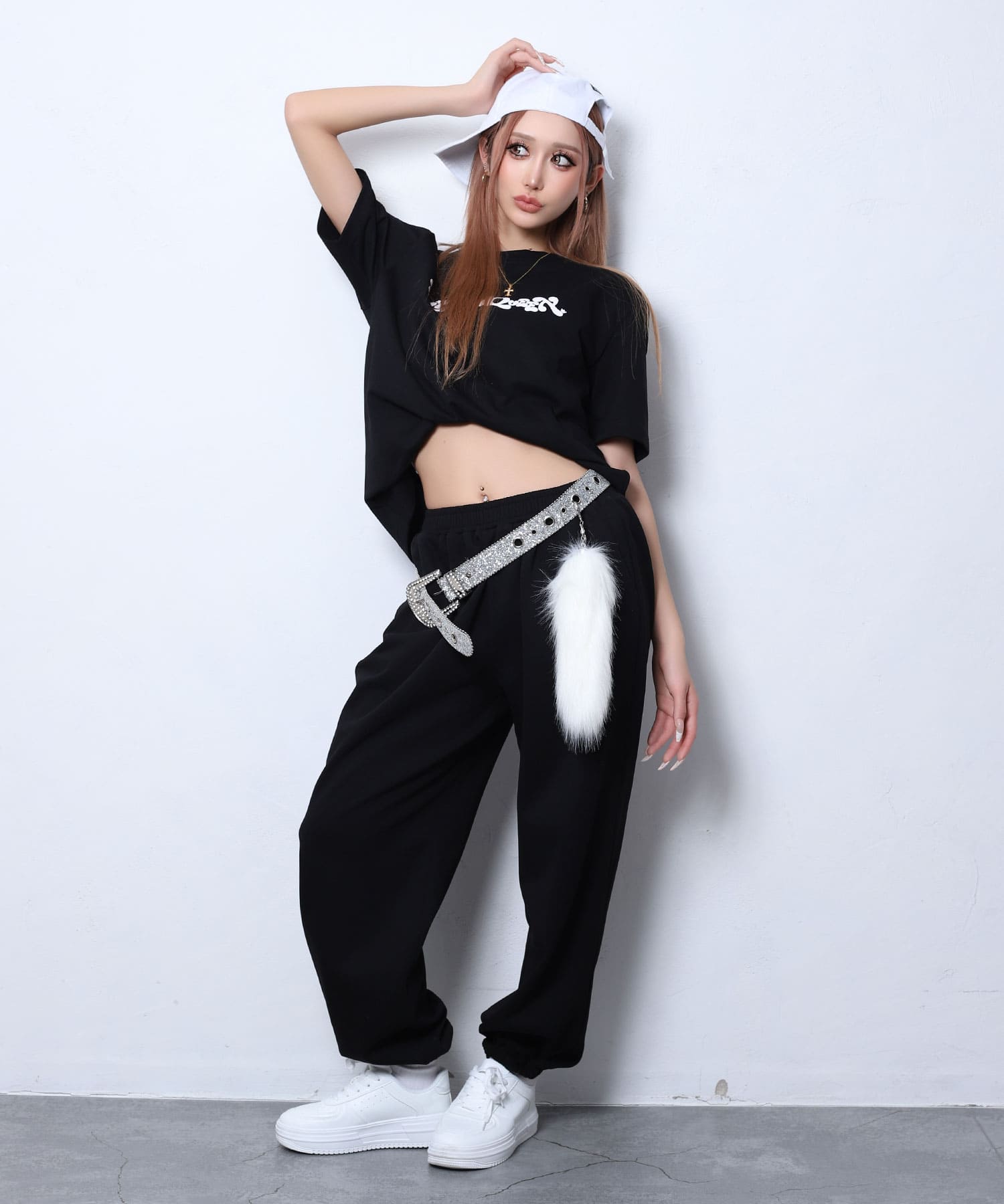 ぷっくりBIGロゴスウェットセットアップ | レディースギャル