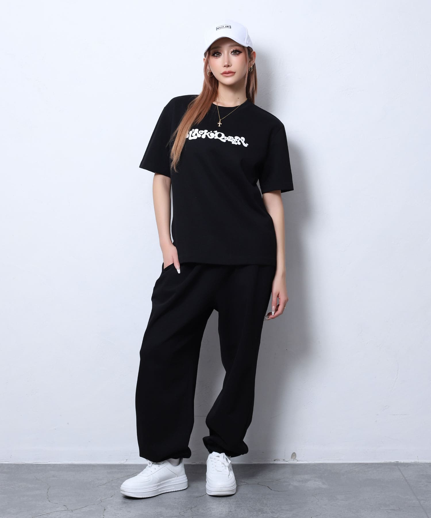 ぷっくりBIGロゴスウェットセットアップ | レディースギャル