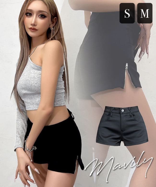 サイドZIPショートパンツ | レディースギャルファッション通販