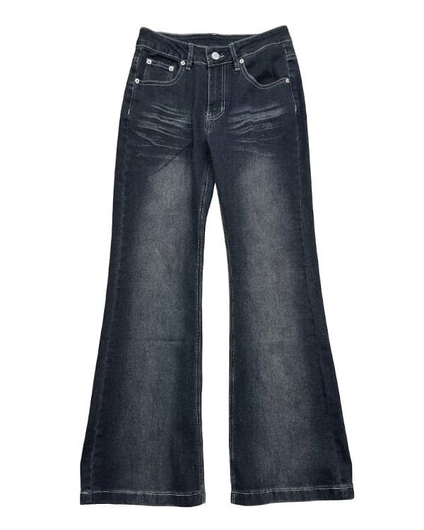 denim basic flare pants