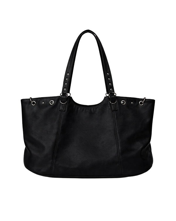 eyelet shoulder bag