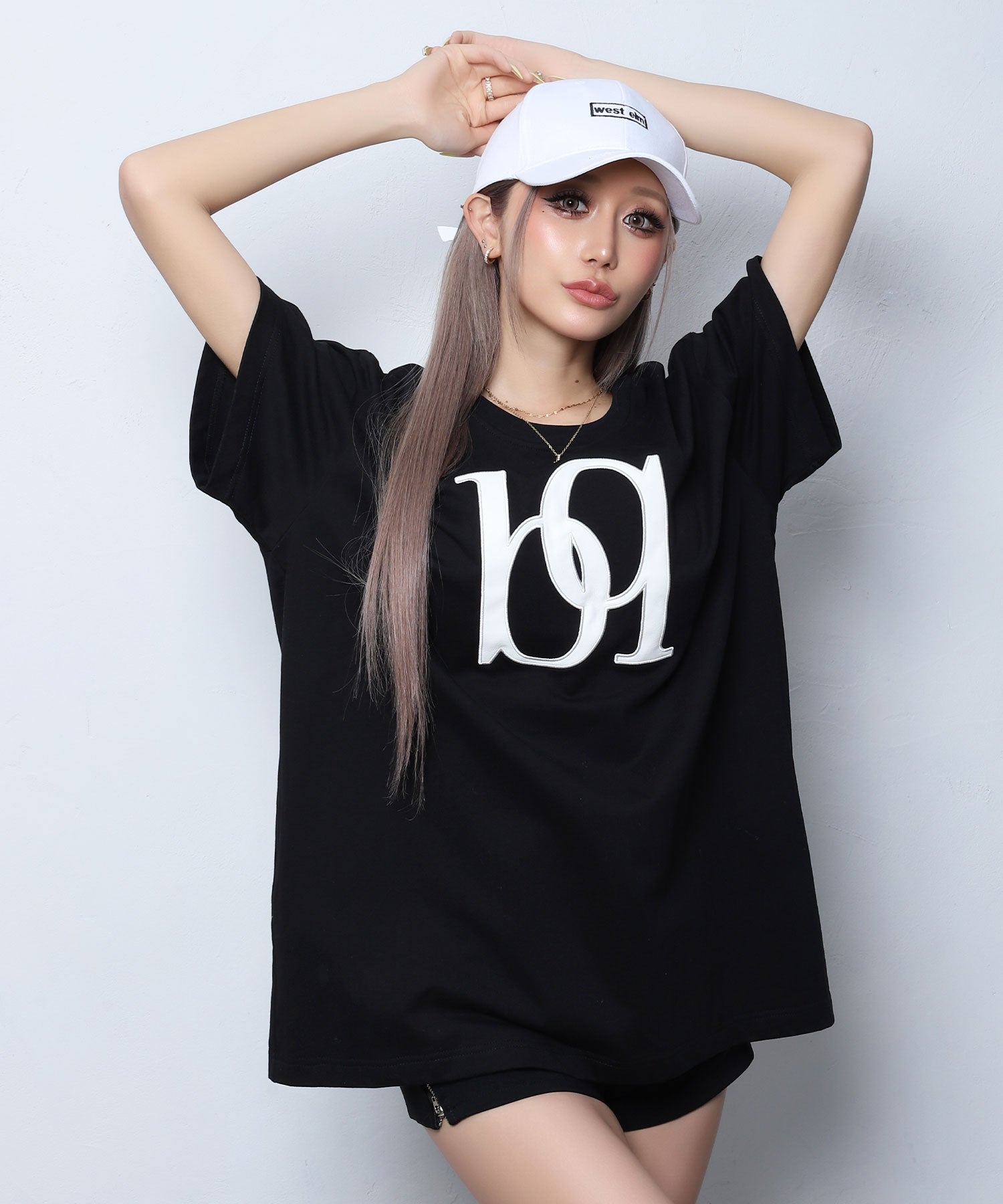 レザーロゴ入りTシャツ | レディースギャルファッション通販BLACKQUEEN