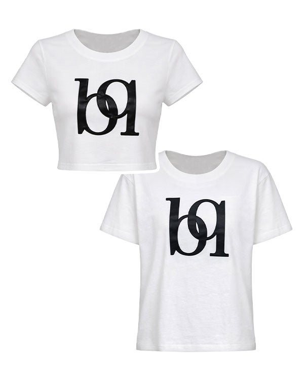 レザーロゴ入りTシャツ | レディースギャルファッション通販BLACKQUEEN