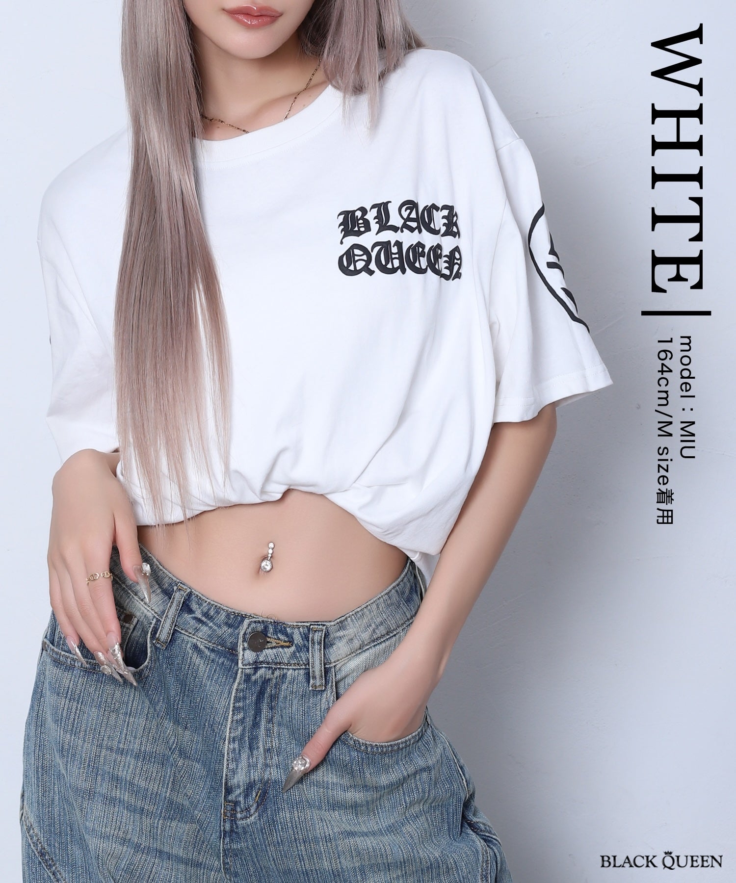 ネオン発泡ロゴビッグT | レディースギャルファッション通販BLACKQUEEN