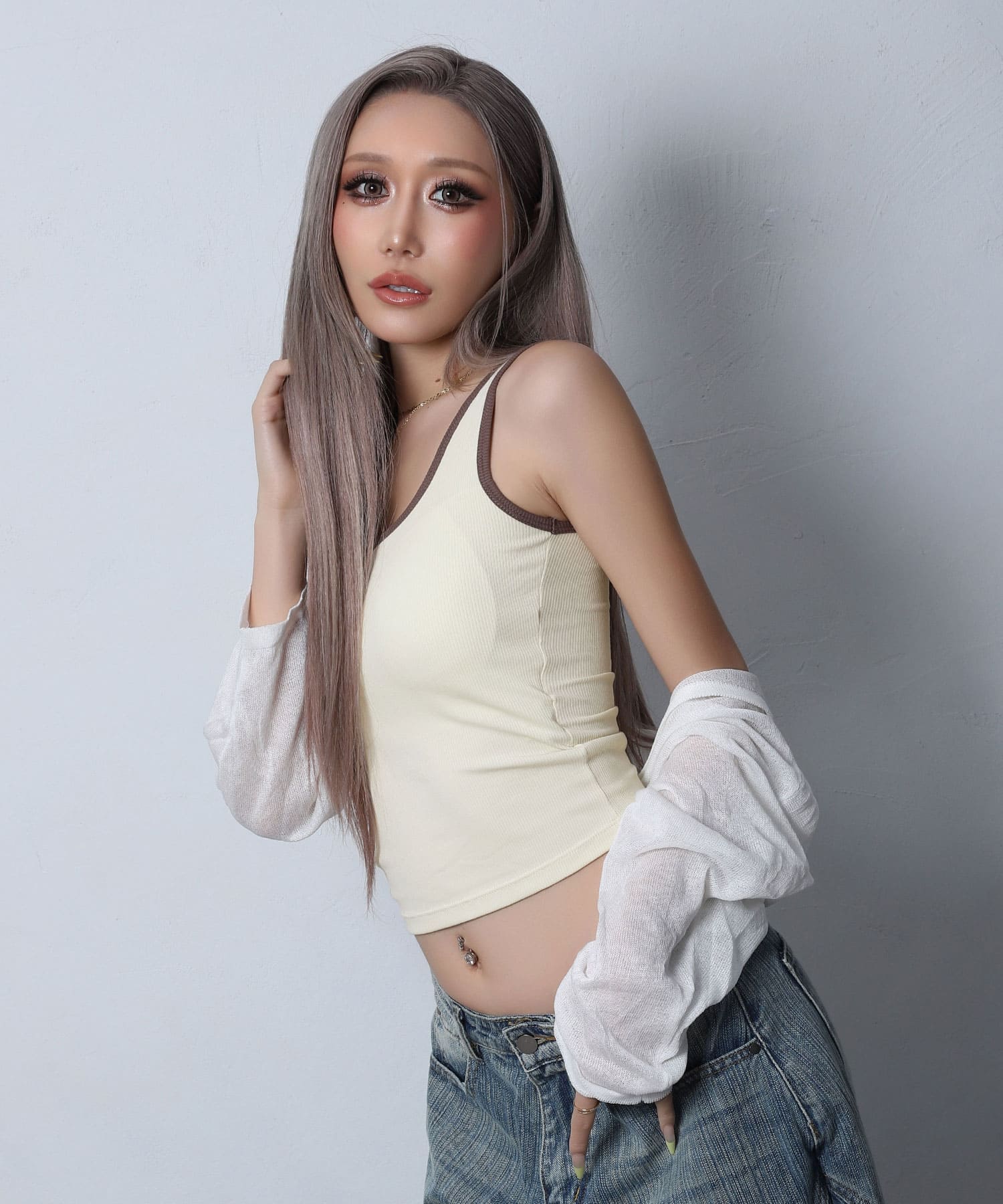 LGB スカルプリント タンクトップ　レディース1 レディース タンクトップ スカルグロット ドクロ | LOUDMOUTH JAPAN