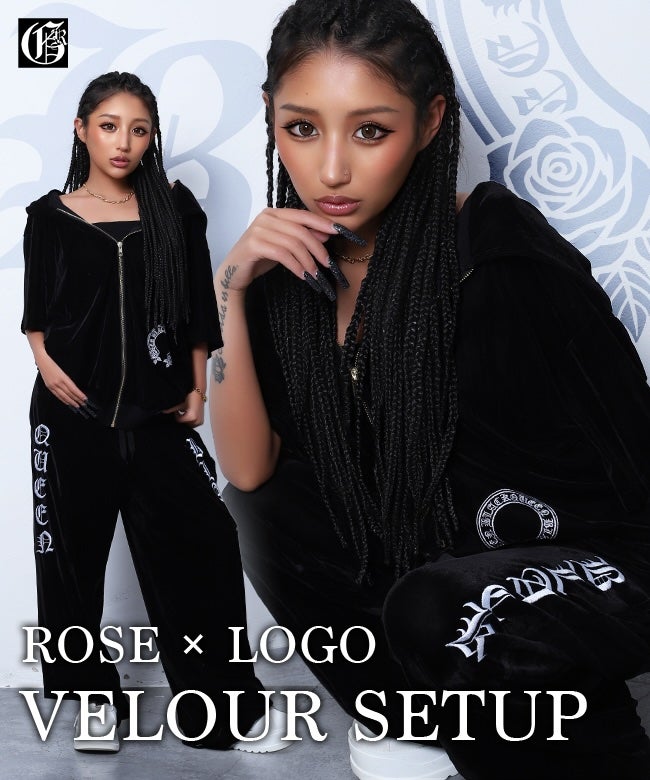 レア！ AKADEMIKS アカデミクス ベロア セットアップ 黒 上下 L Los Angeles Territory Dawn of Proof ベロア セットアップ ジャージ