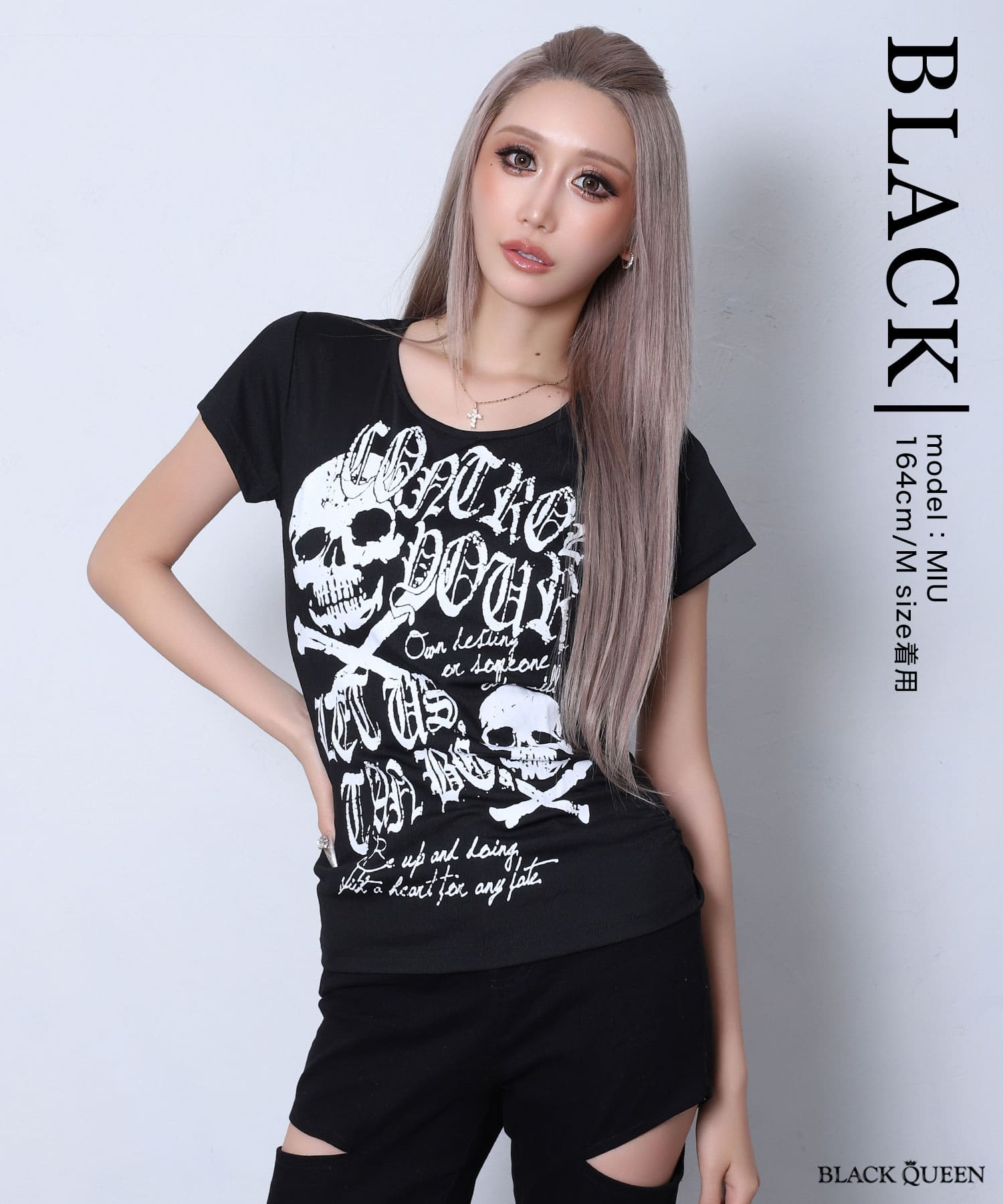 セット売り GHOST OF HARLEM スカルタンクトップ 【平成ギャル】 スカルプリントTシャツ | レディースギャルファッション通販BLACKQUEEN