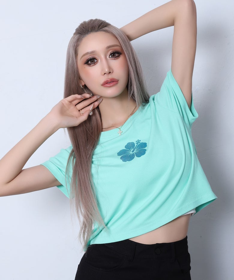 ハイビスカスちびTシャツ