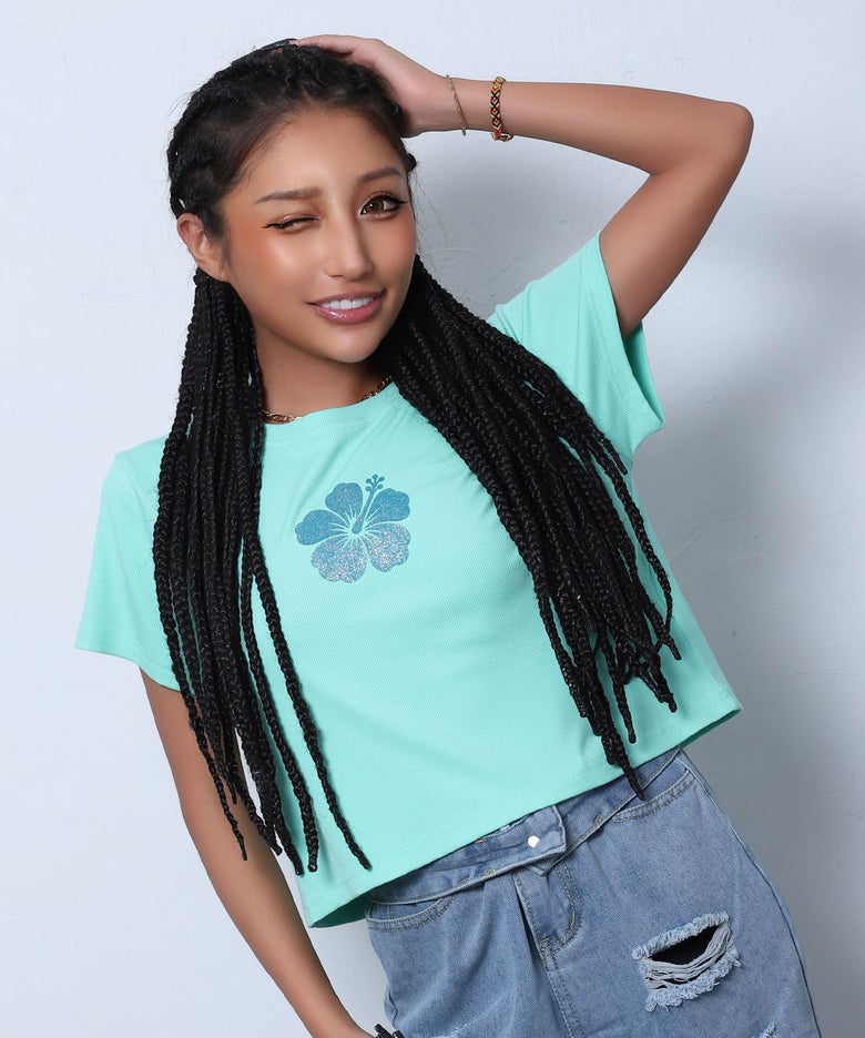 ハイビスカスちびTシャツ