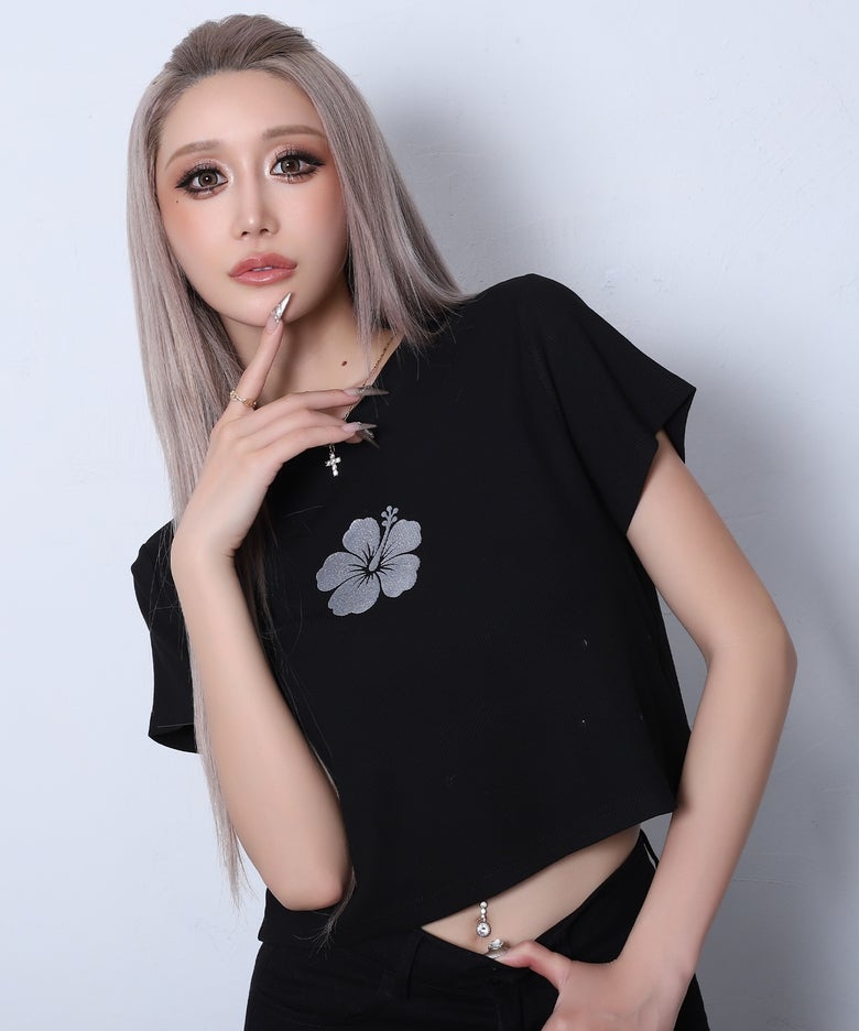 ハイビスカスちびTシャツ