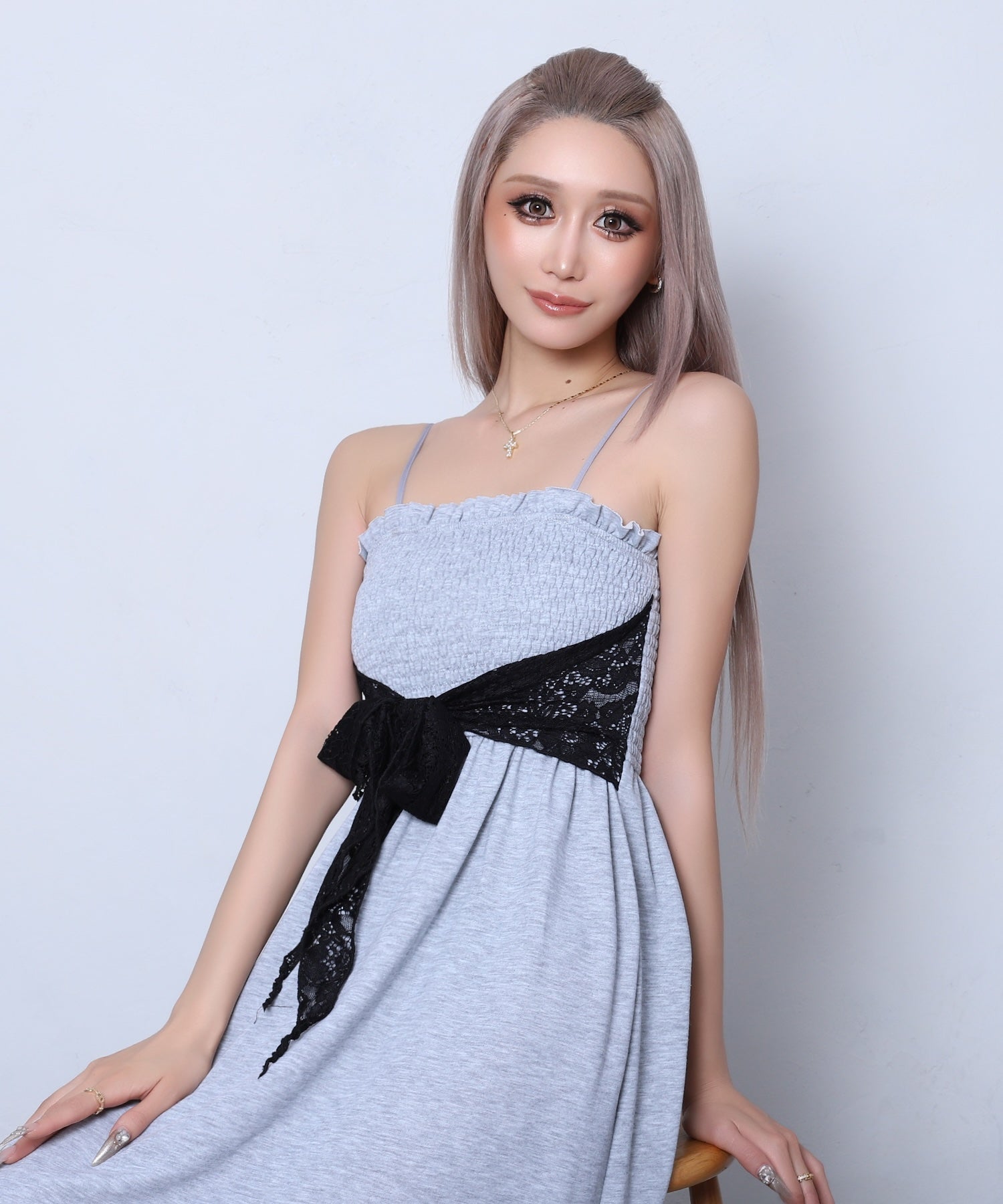 裏毛ベアマキシワンピース | レディースギャルファッション通販