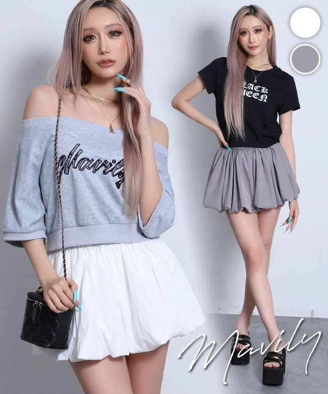 バルーンミニスカート | レディースギャルファッション通販BLACKQUEEN