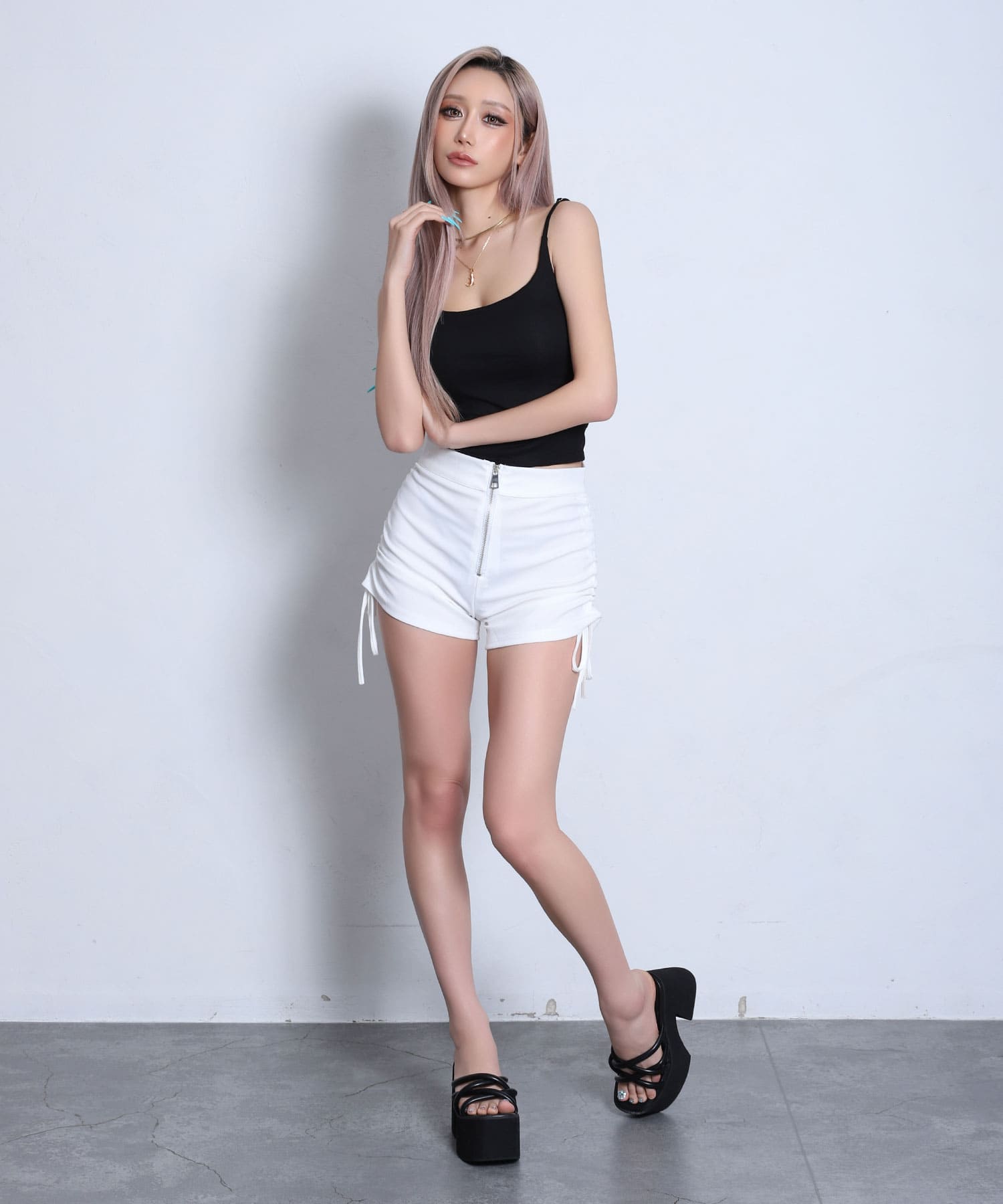 フロントZIPショートパンツ | レディースギャルファッション通販