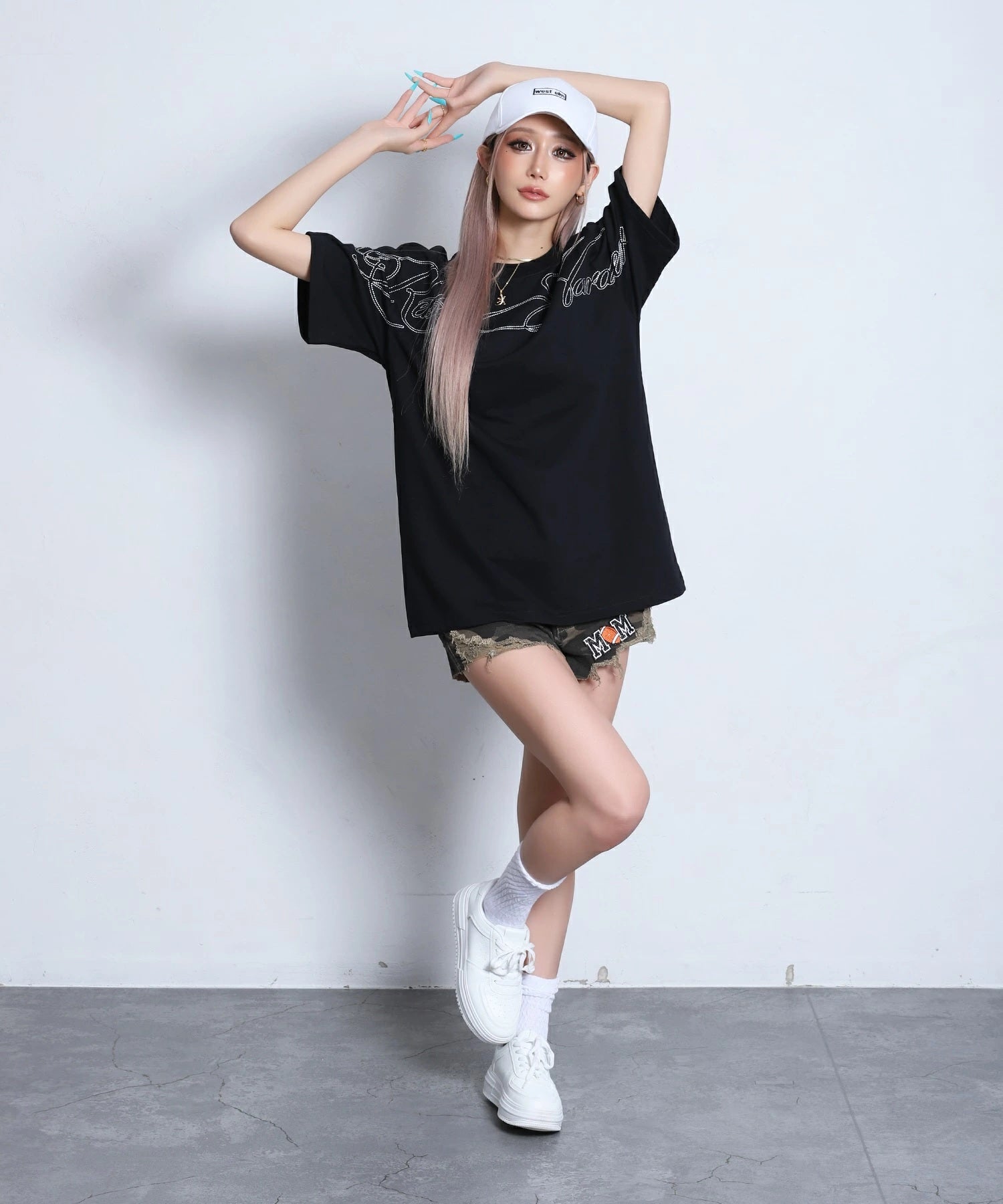 ワッペン付き柄ショートパンツ | レディースギャルファッション通販