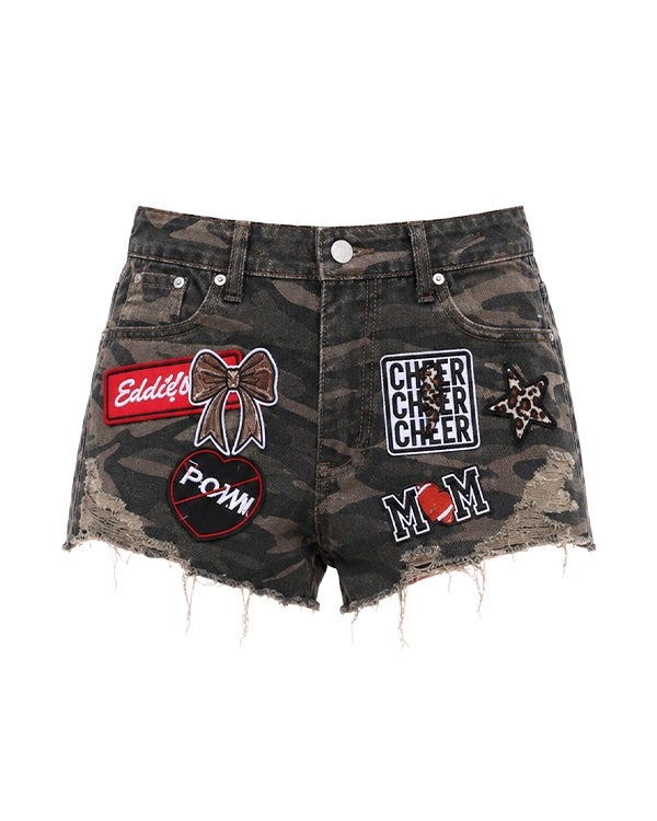ワッペン付き柄ショートパンツ | レディースギャルファッション通販
