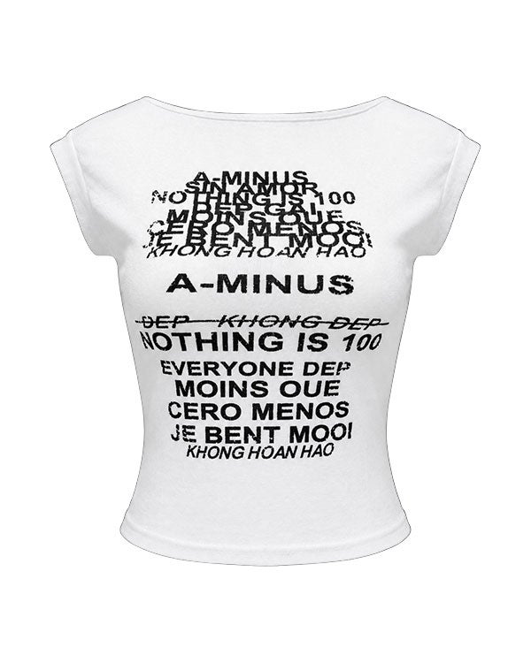Logo print sheer TEE