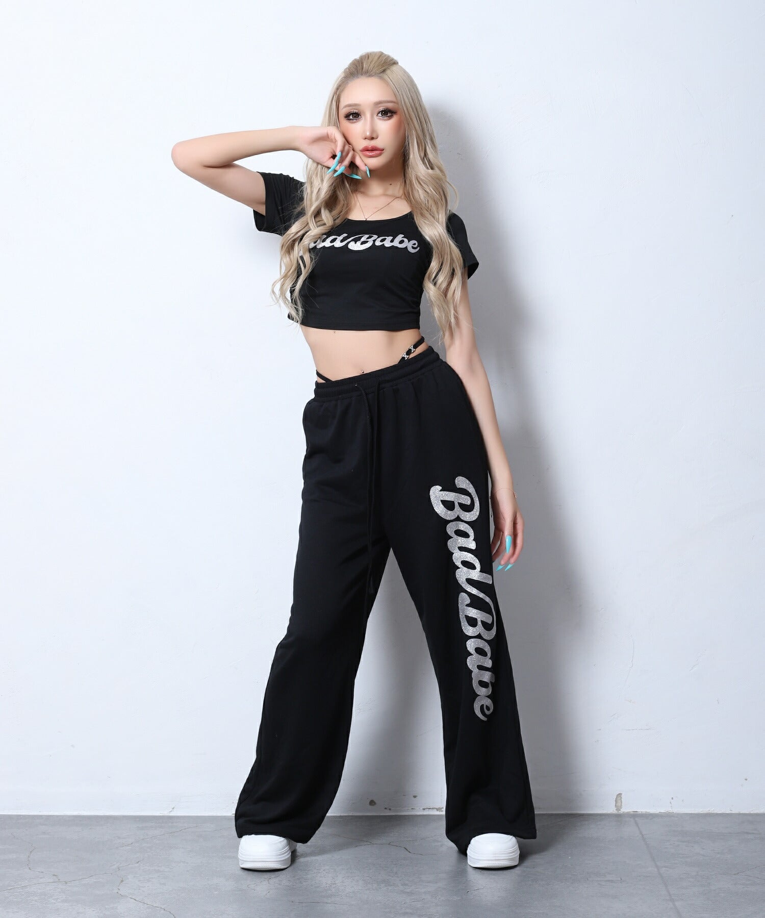 ラメプリントスウェットパンツ | レディースギャルファッション通販