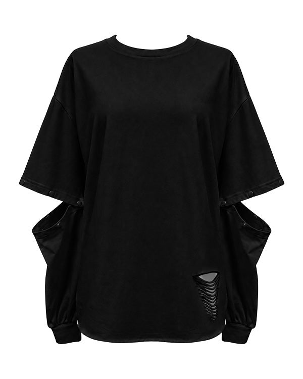 2WAY sleeve T-shirt
